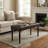 Franz Espresso Brown Tufted Ottoman Piano Bench, Faux Leather