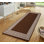 Greek-Key Brown Beige Non-Slip Polypropylene Area Rug — Washable Door Mat & Hallway Runner for Living Room, Kitchen & Bedroom