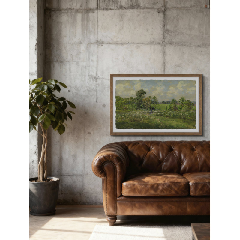 «Flowery Meadow», reproduction encadrée, H 12 po x l 18 po