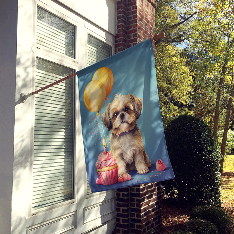 Drapeau «Happy Birthday House», Shih tzu