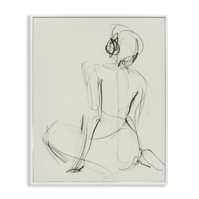 Étude de giclée encadrée par Victoria Barnes Bh-713, Estampe numérique encadrée blanc bord de mer, H 14 po x l 11 po