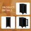 Table d'appoint étroite avec porte grillagée en métal, table d'appoint 11,75 po x 21,75 po