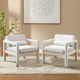 Brennyn Upholstered Velvet Accent Armchair Set of 2