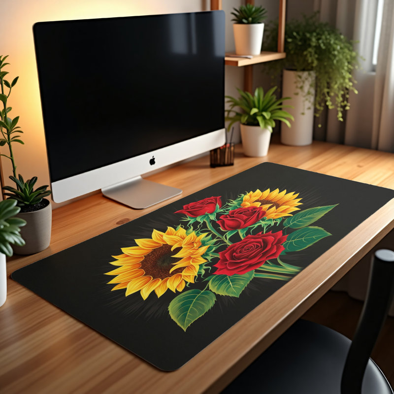 Polyester Desk Pad, 14.4x12.1