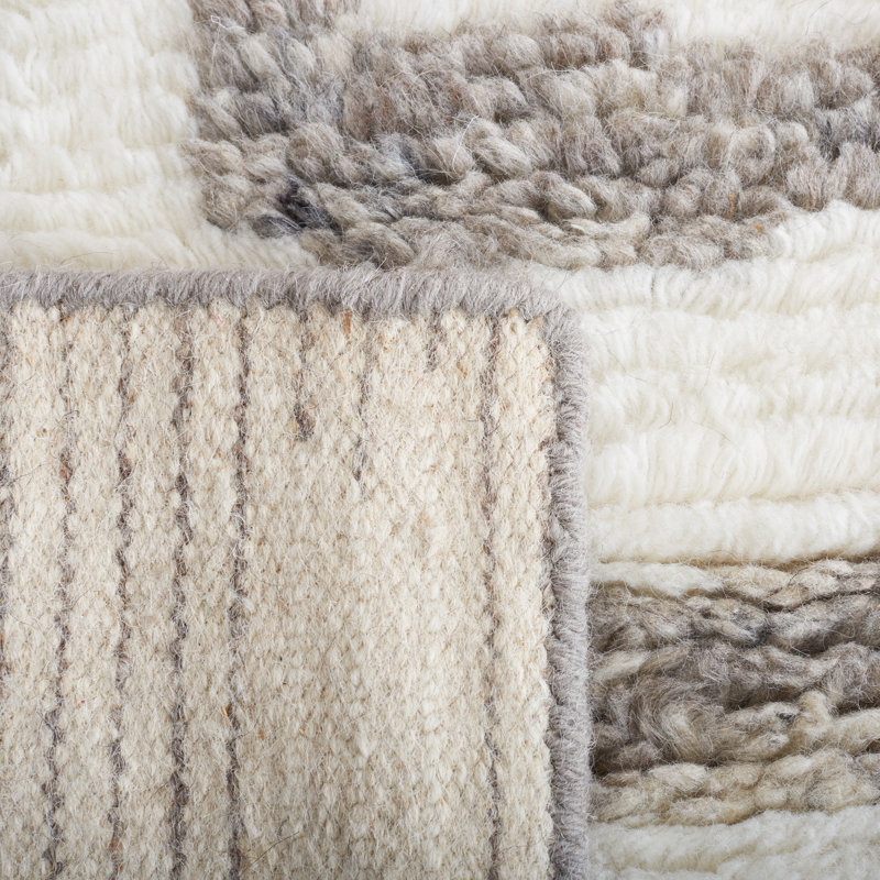 Kass Wool Abstract Indoor Rug, Runner 2'3" x 8'