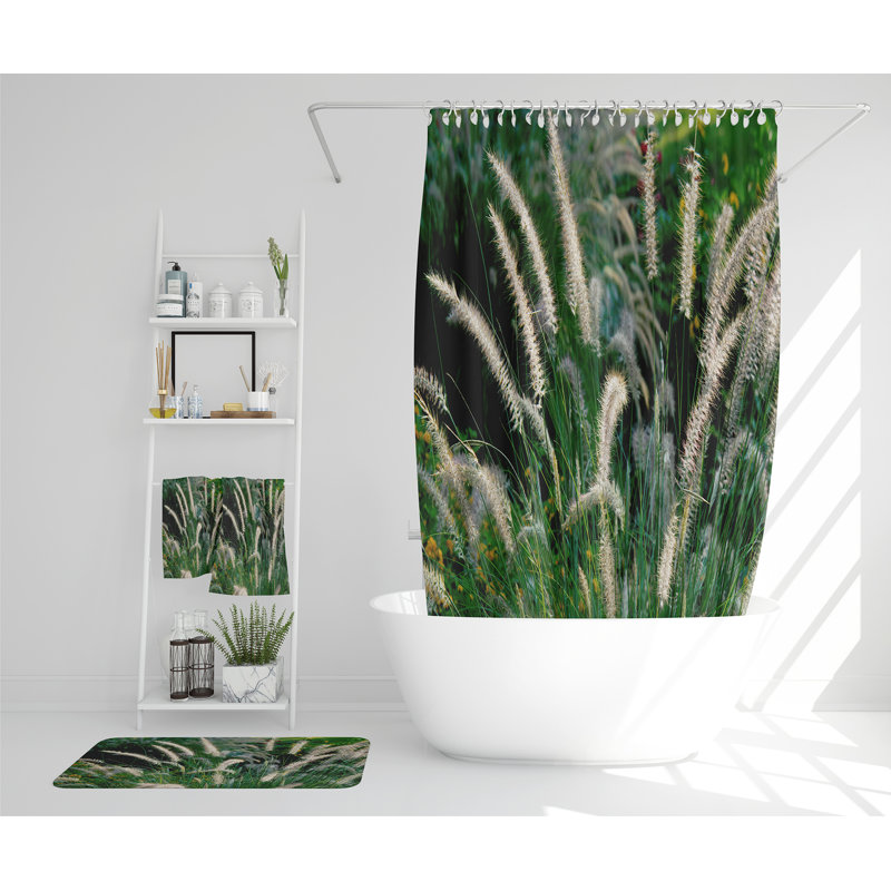 Nelo Polyester Shower Curtain Set