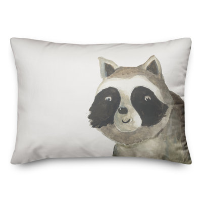 Coussin intérieur / extérieur Hello Raccoon
