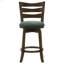 Chaise de bar pivotante en bois