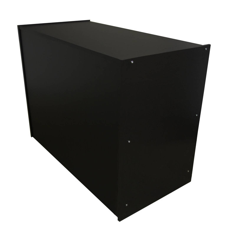 Maxene 90 cm H x 120 cm W Cube Bookcase, Black