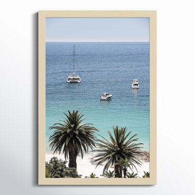 Camps Bay Beach by Shot by Clint Wood Framed Wall Art Print