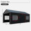 13' X 20' Heavy Duty Carport - Portable Garage With Roll-up Windows, Removable Sidewalls, Waterproof & Uv Resistant