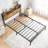 Queen Bed Frame with Storage Headboard, Metal Platform Bed with Charging Station, Bookcase Storage, No Box Spring Needed, Easy Assembly, Noise-Free, Black-112965140-112965141