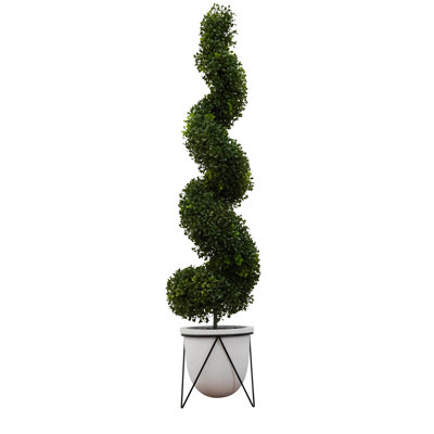 48'' Faux Boxwood Topiary in Decorative Vase