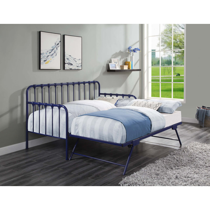 Méridienne avec lit gigogne relevable 1pc, Marine