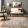 Rippeon Vintage Medallion Power Loom Performance Brown Rug