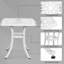 Table d'appoint extérieure en fonte d'aluminium -1598437772