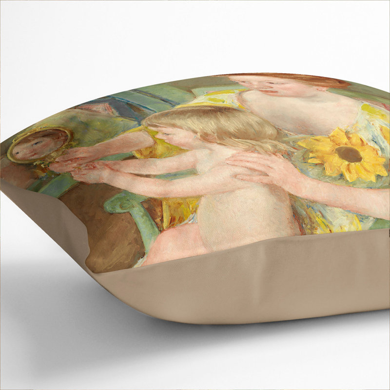 Square Cushion, 55cm H x 55cm W x 20cm D, Stone