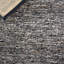 Jeanann Flat Weave Wool/Cotton Rug in White/Black-2085454210