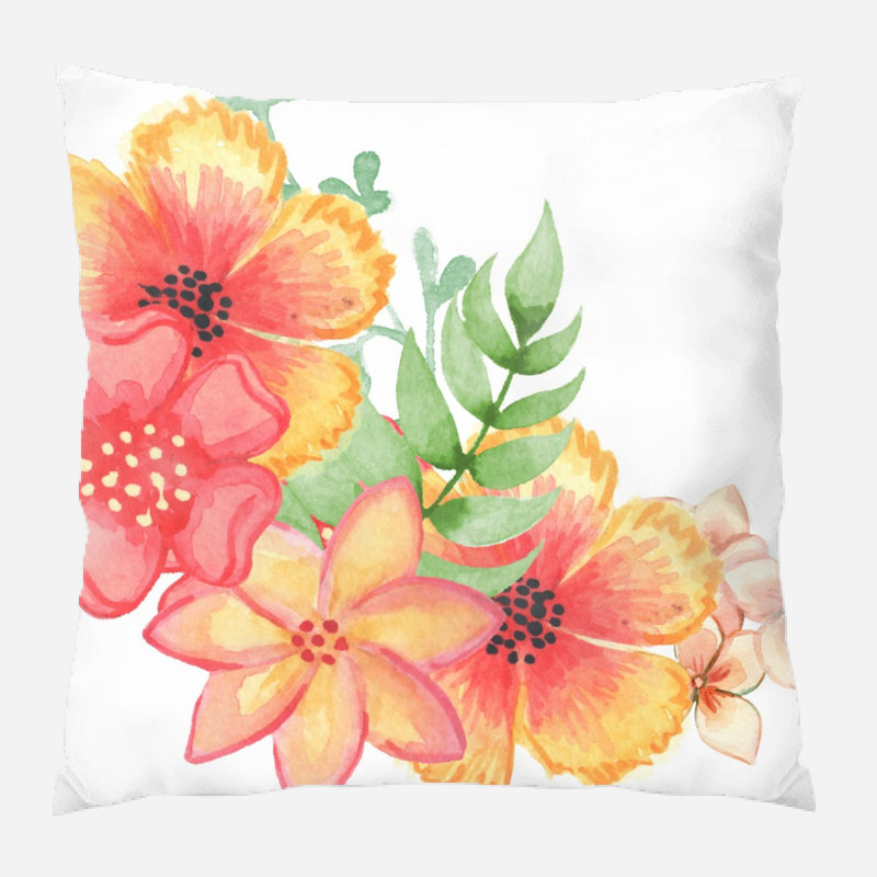 Outdoor Reversible Throw Pillow, Indoor, Microsuede