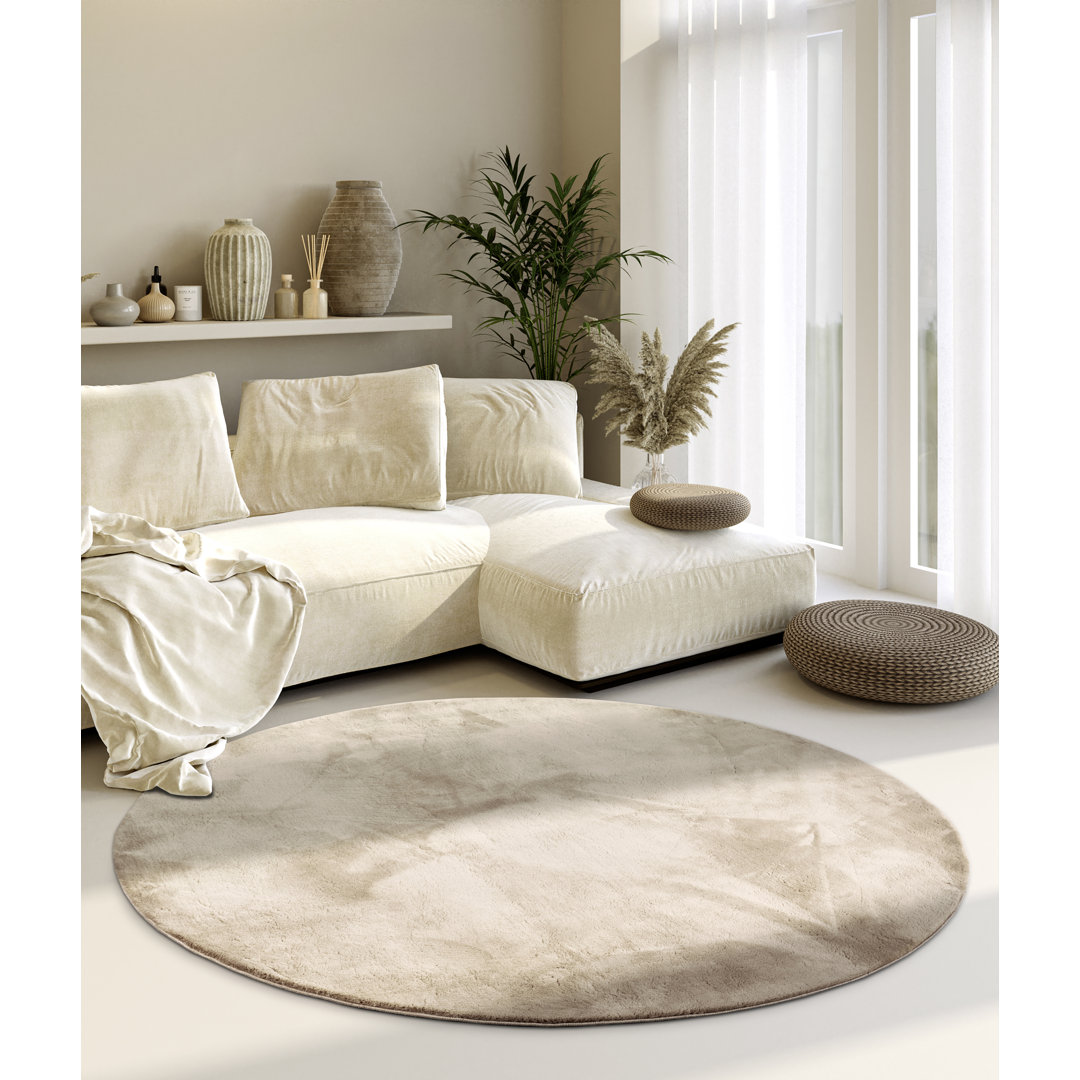 , Cream Leon high pile rug