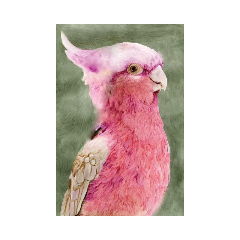 Palm Springs Parrot I by Stellar Design Studio - Gallery-Wrapped Canvas Giclée on Canvas, Canvas, 20.32 cm H x 30.48 cm W
