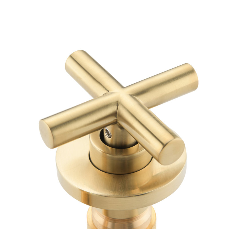 Bathroom Sink Faucet Wall Mounted - Rust Proof Material, Smooth Water Flow, Brushed Nickel Finish Mount Splash Technology, Pop-Up Drain, Stainless Steel Appearance