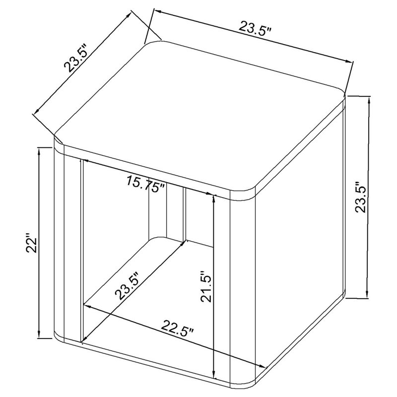 Table de bout carrée Haron