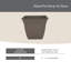 Jardinière carrée en plastique avec sauce-1089768839