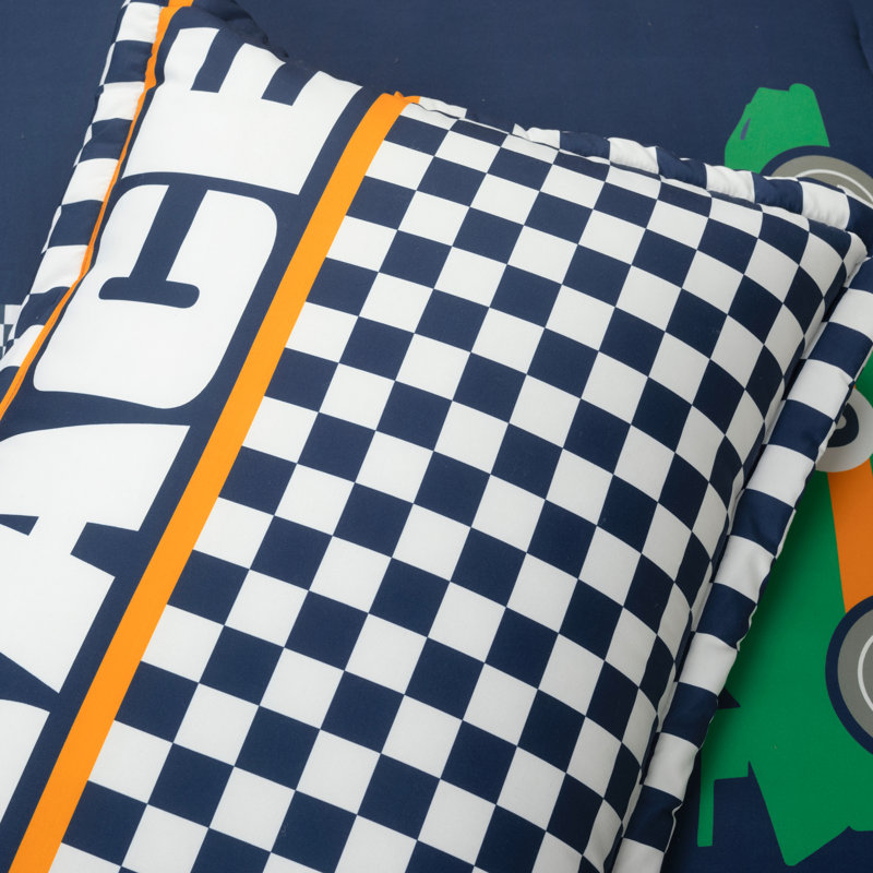 Lush Decor Racing Cars Reversible Comforter Set