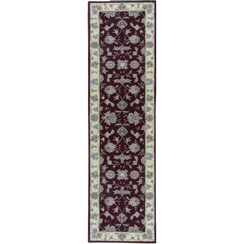 Hand-Knotted High-Quality Red Area Rug