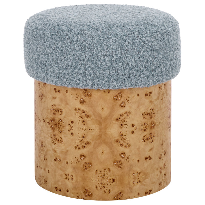 Tobianna Boucle & Burl Ottoman, Blue