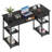 48 Inch Home Office Computer Desk with Fabric Storage Drawer and Shelves-339846398
