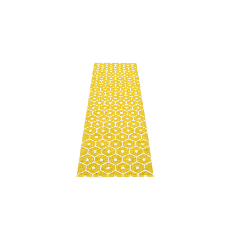 Tapis HONEY moutarde 2,25 x 7,5 pi, Tapis de couloir 2 pi 4 po x 7 pi 6 po