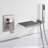 Wall Mounted Waterfall Bathtub Faucets with Anti-Scald Pressure Balance Valve, Modern Tub Spout with Handshower-65056064