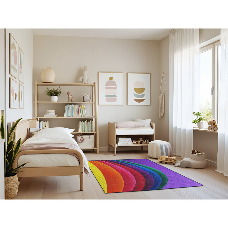 Tapise 22 de l’espace mauve arc, Rectangle 4 pi x 6 pi
