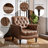 Enoks Tufted Leather Armchair-2032322755
