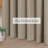 Linen Blended Slub Textured 100% Blackout Back Tab Sliding Patio Door Curtain Panel-1201056961-1201056989