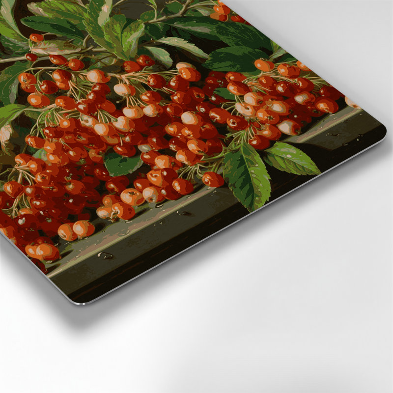 «Fruit Mayhaw», art mural en métal brun, H 12 po x l 12 po