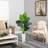 54'' Faux Palm Tree in Clay Planter