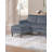 3Pc Sectional Set RAF/LAF Chaise Armless Loveseat Dark Gray Corduroy Couch Relax Modern Comfort Living Room-532584866