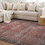 Tapis rouge / gris à envers antidérapant Labarbera-135684339