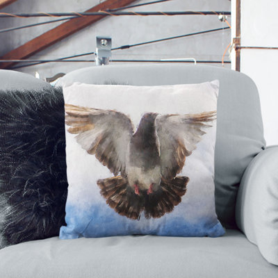 Flying Pigeon Cushion with Filling