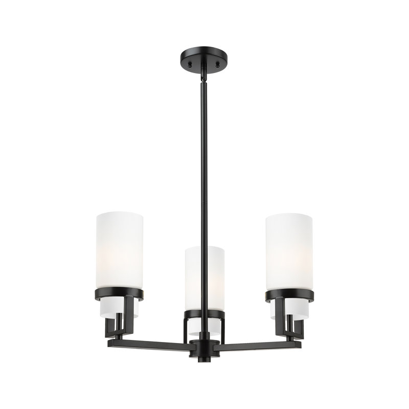 Luminaire suspendu 8 tiges Utopia, Blanc mat, Noir mat
