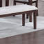 Banquette de salle à manger en bois d'hévéa 1 pièce