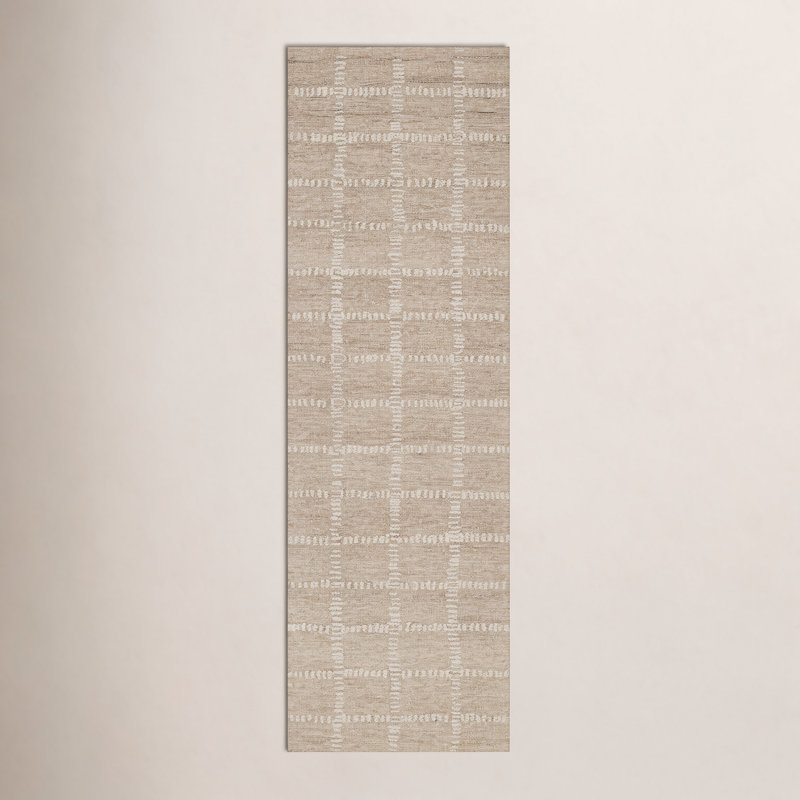 Tapis en laine Lanora, Tapis de couloir 2 pi 3 po x 8 pi