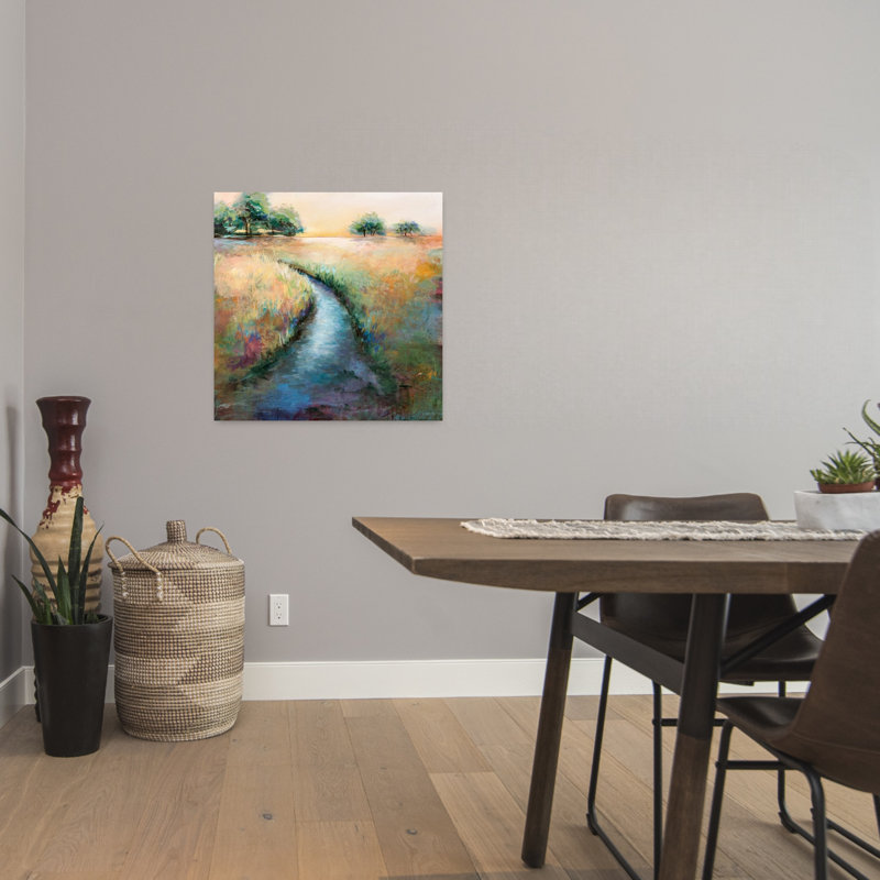 «Flowing Abstract Contemporary Landscape Nature Art», H 24 po x l 24 po