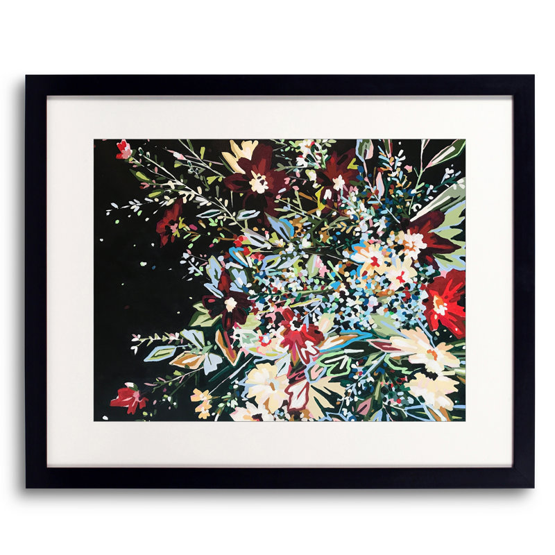Winter 1905 Print by Mary Sullivan, Black Framed Paper, 17.25" H x 21.25" W