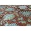 Wool Floral Area Rug in Rust/Blue
