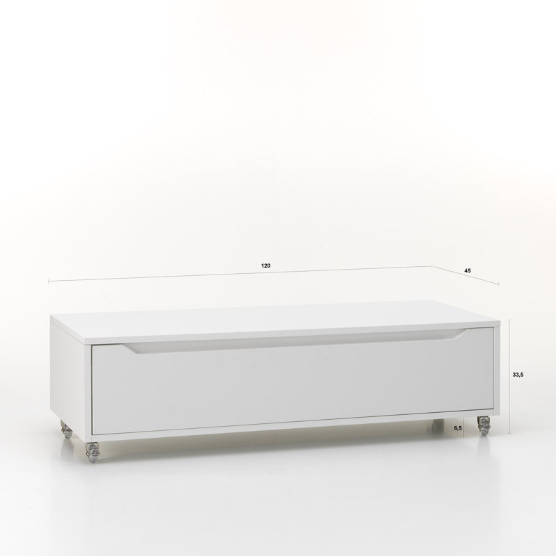 Yatts 120 cm W Chest of Drawers, White