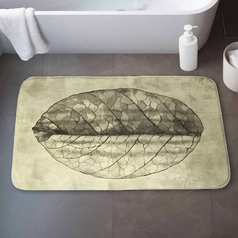Translucent Bath Mat with Non-Slip Backing - Quick Dry Memory Foam Bathroom Rug - Absorbent - Modern Plush Spa-Style - Machine Washable